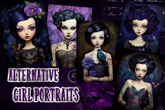 Download Alternative Rock Gothic Girl Portraits - Portraits Collection